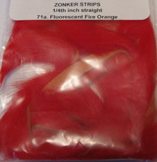 ������ �������� 6 ��. (�������) zonker strips 1/4 inch fl fire orange N. Spirit